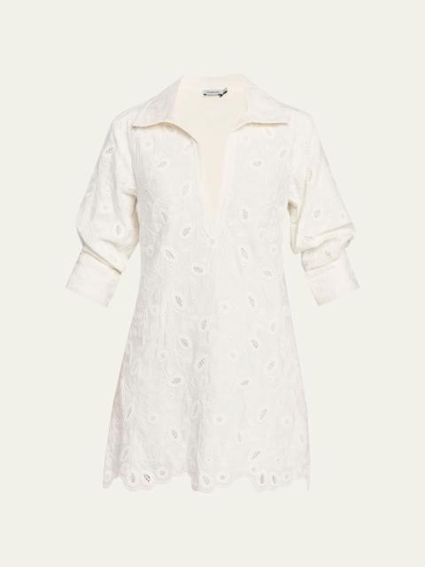 SIMKHAI Freya Embroidered Mini Dress