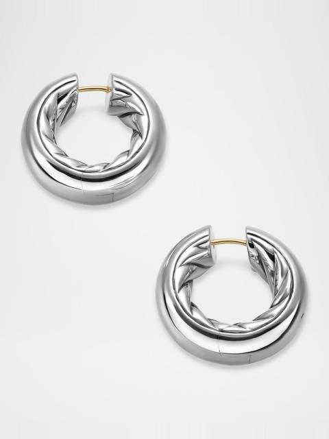 DAVID YURMAN DY Mercer Hoop Earrings in Silver, 9mm