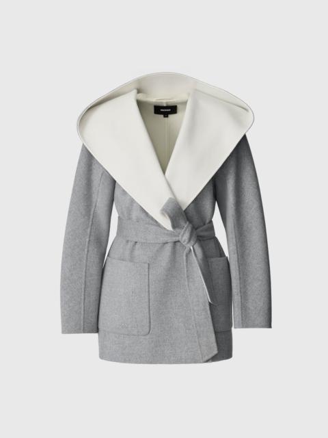 MACKAGE PAYA-Z Wool Wrap Coat With Sash Belt
