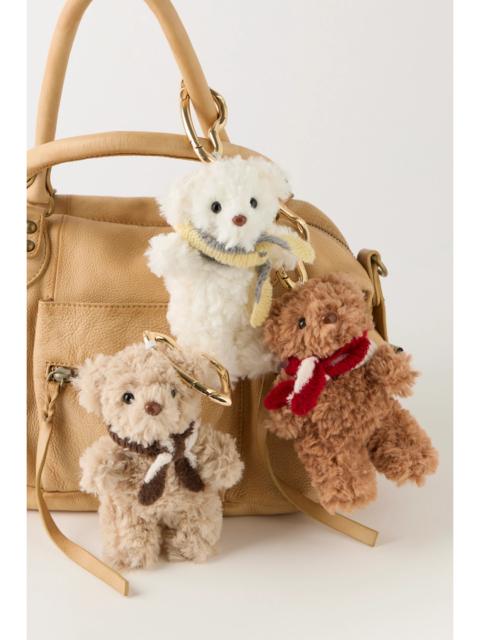 FREE PEOPLE Fuzzy Bear Bag Charm