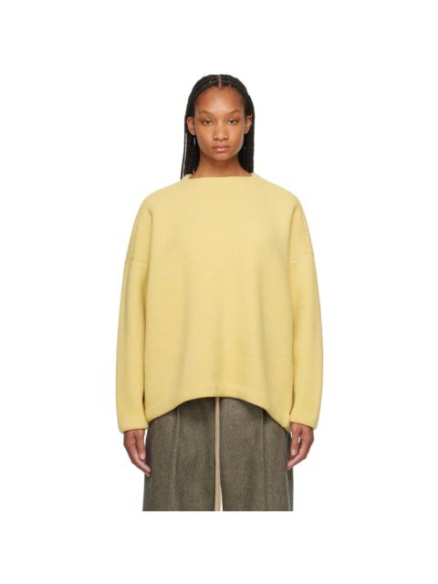 Yellow Square Neck Sweater