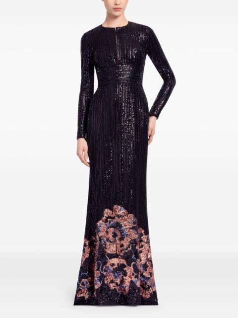ELIE SAAB sequin-embellished maxi dress