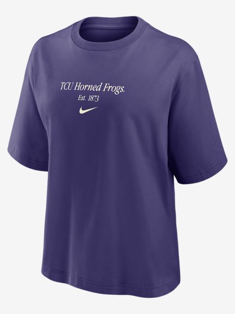 Nike TCU Authentics Women's Nike College Boxy T-Shirt