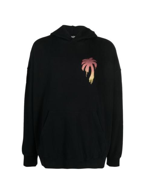 Palm Angels banana-print Cotton Hoodie - Farfetch