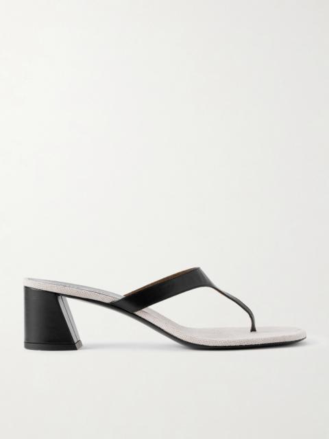 KHAITE Archer Leather Mules