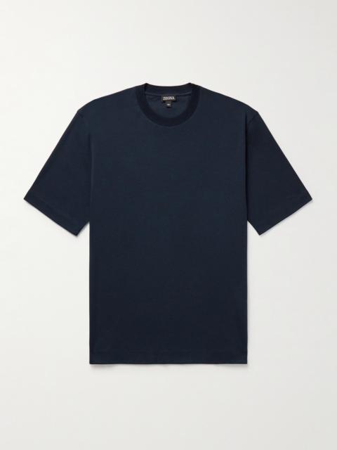ZEGNA Cotton and Silk-Blend Jersey T-Shirt