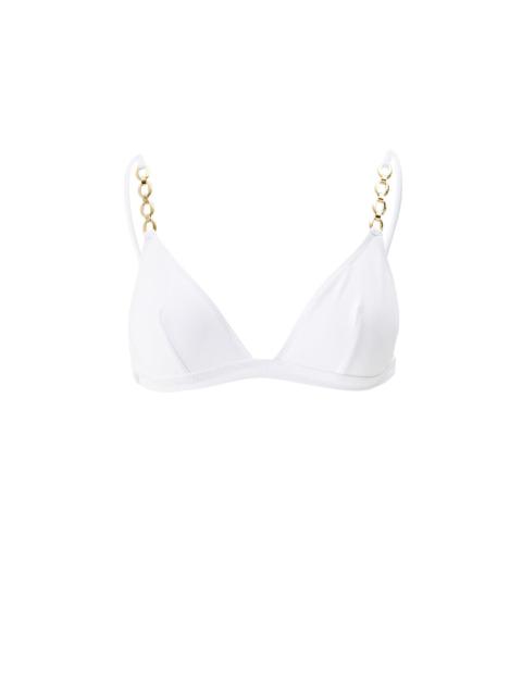 MELISSA ODABASH MEXICO WHITE BIKINI TOP