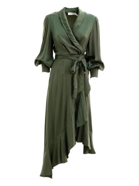 Zimmermann ruffled wrap dress