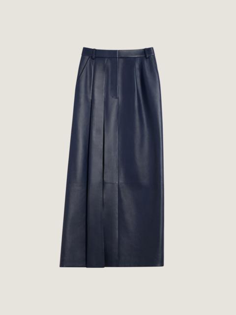 Givenchy SLASHED MIDI SKIRT IN LEATHER