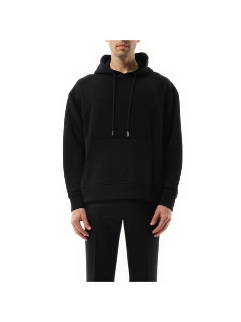 Wooyoungmi Black Swaying Flower Hoodie | REVERSIBLE