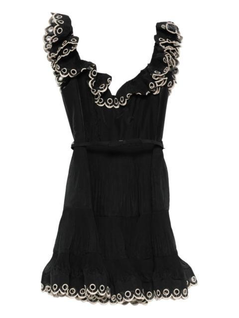 Zimmermann embroidered mini dress