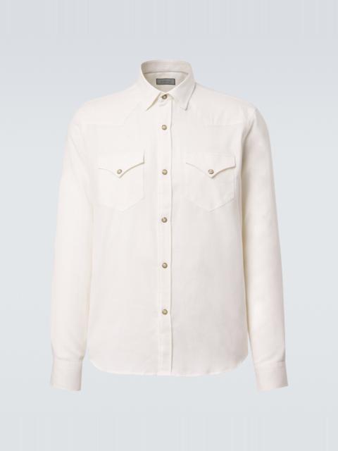 Canali Cotton and cashmere shirt