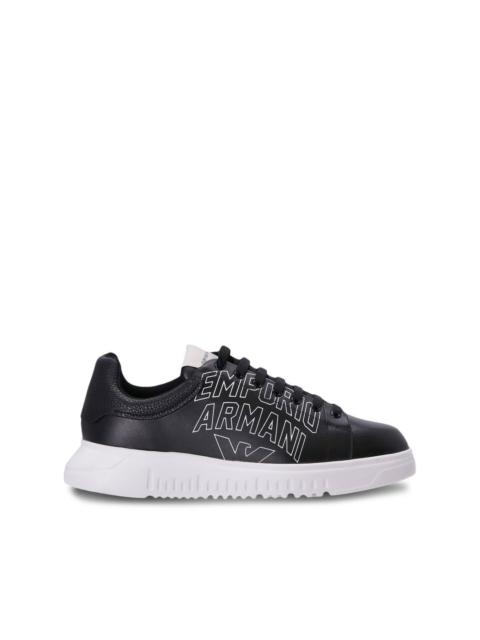 EMPORIO ARMANI logo-print low-top sneakers