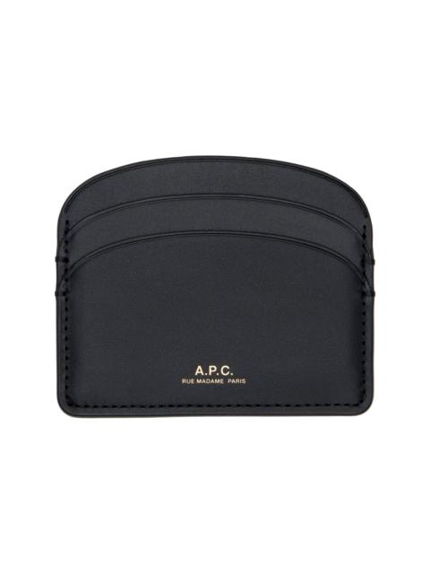 A.P.C. Black Demi-Lune Card Holder