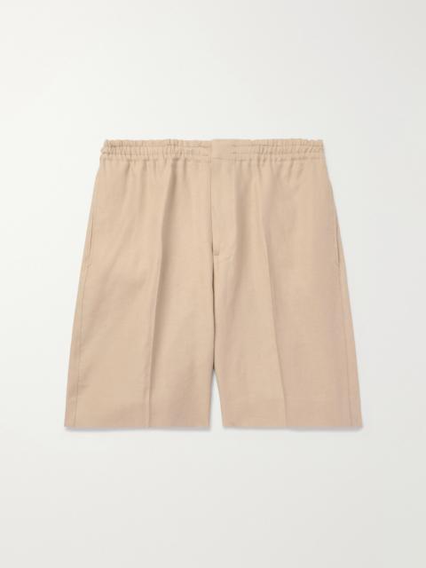 ZEGNA Straight-Leg Linen Shorts