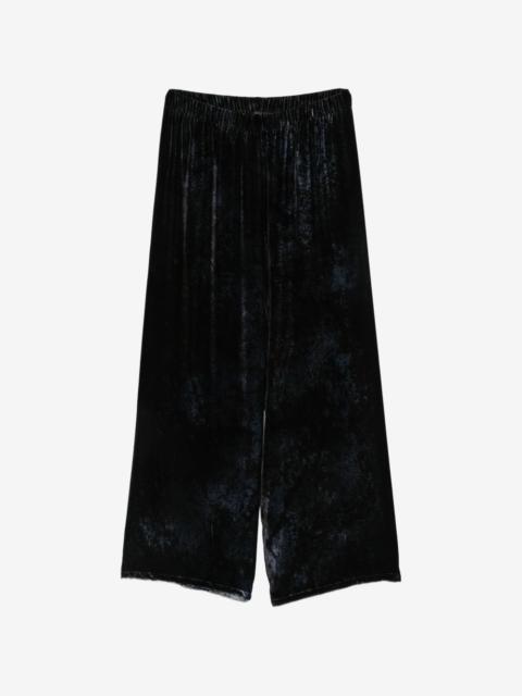 Avant Toi velvet wide-leg trousers