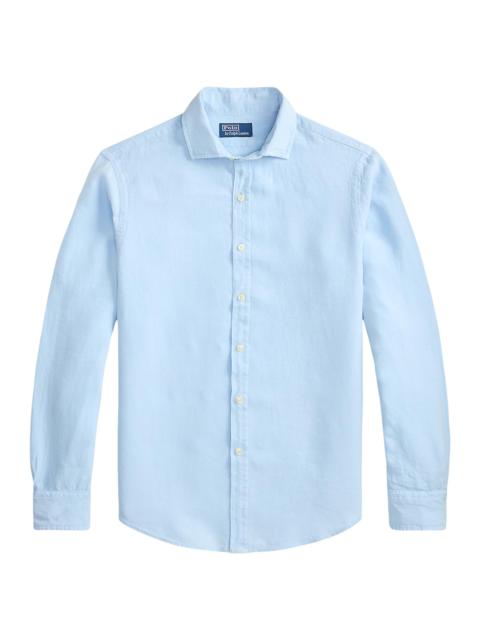 Polo Ralph Lauren Men's Linen Button-Front Shirt - Office Blue