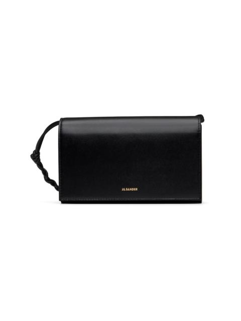 Jil Sander Black Strap Tangle Wallet Bag