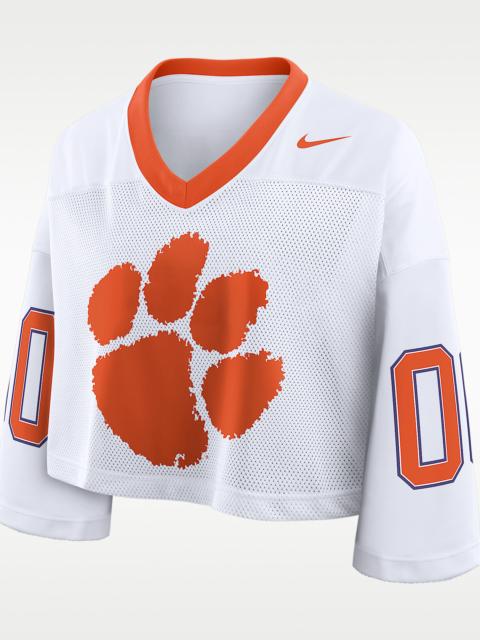 Nike Clemson Logo Women's Nike Dri-FIT College Cropped Jersey