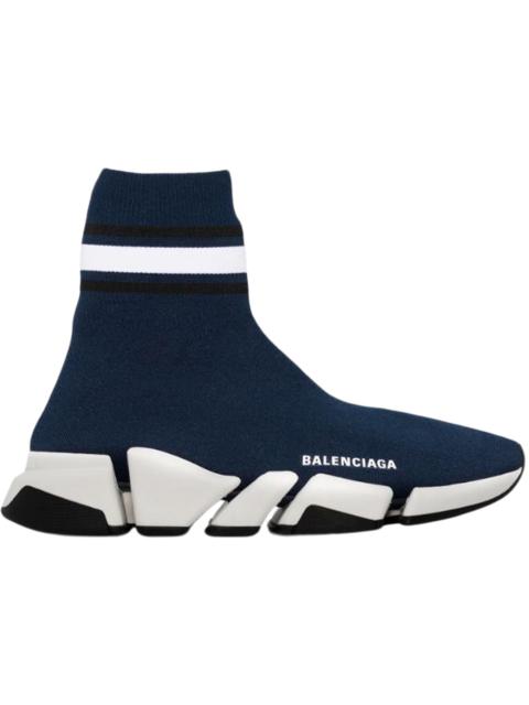 BALENCIAGA Balenciaga Speed 2.0 Striped Navy Blue Black White (W)