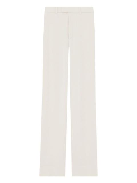SAINT LAURENT high-waisted straight leg trousers
