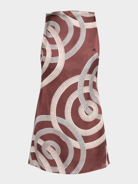 MISA Ellu Satin Mini Dress