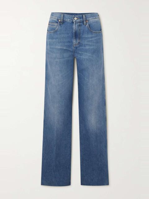GUCCI High-rise wide-leg jeans