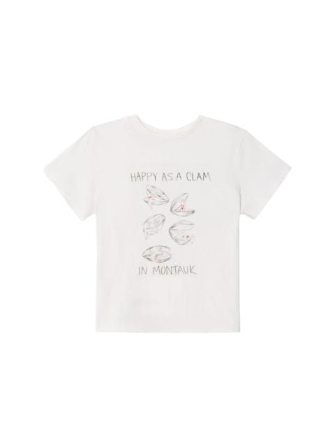 Happy as a Clam-print T-shirt