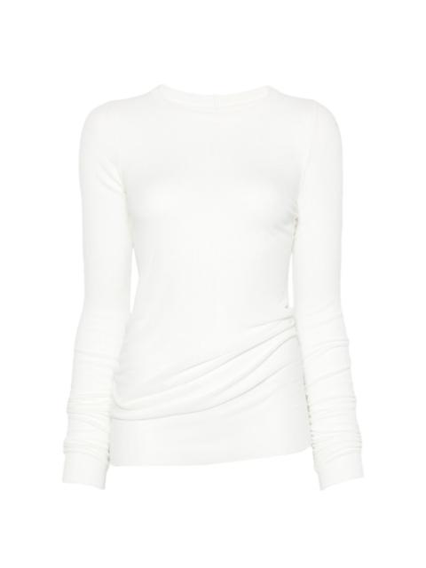 Rick Owens ribbed-knit long-sleeve T-shirt