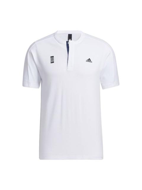 adidas Wj T Henly Sports Casual Short Sleeve White GP1827