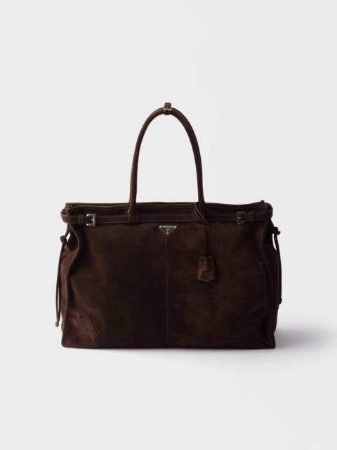 Prada Prada Bonnie suede tote bag