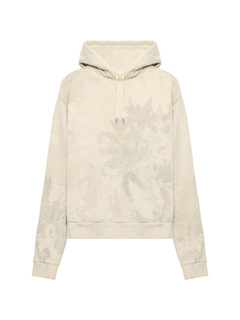 Beach rib-trimmed cotton hoodie