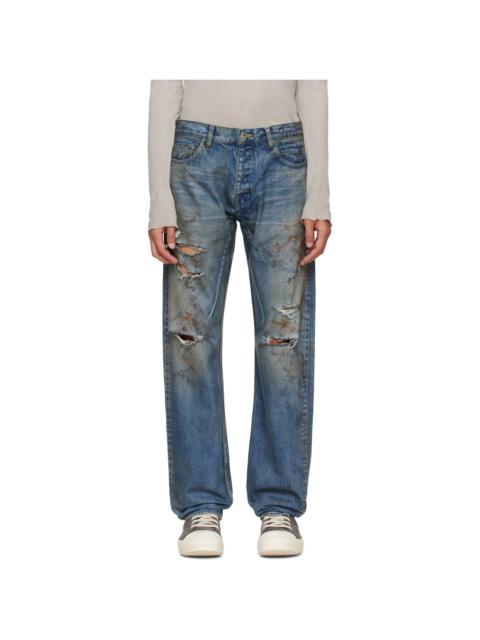 Rick Owens DRKSHDW Blue Temple Kurdt Jeans