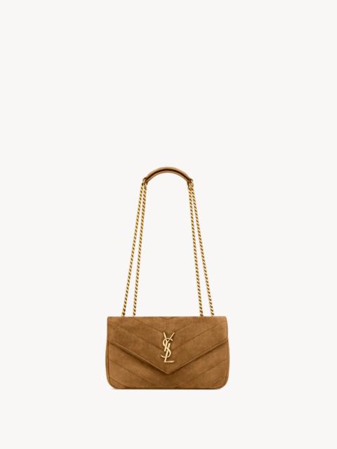 SAINT LAURENT LOULOU SMALL IN MATELASSÉ SUEDE