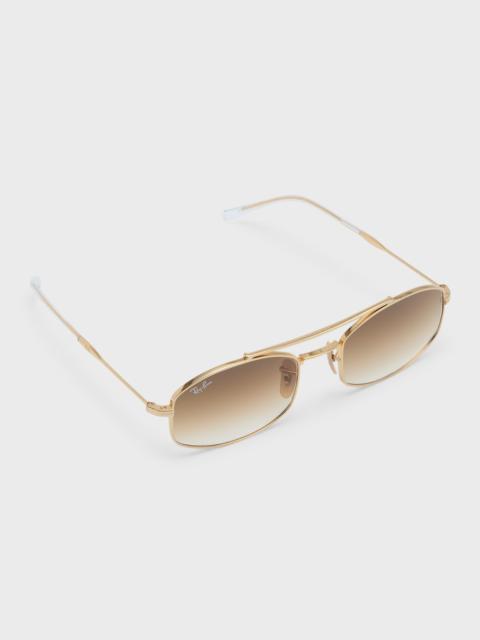 Ray-Ban Gradient Metal Aviator Sunglasses, 54MM