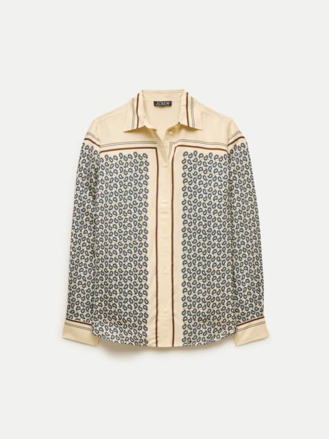 J.CREW Jules classic-fit button-up shirt in scarf-print viscose twill