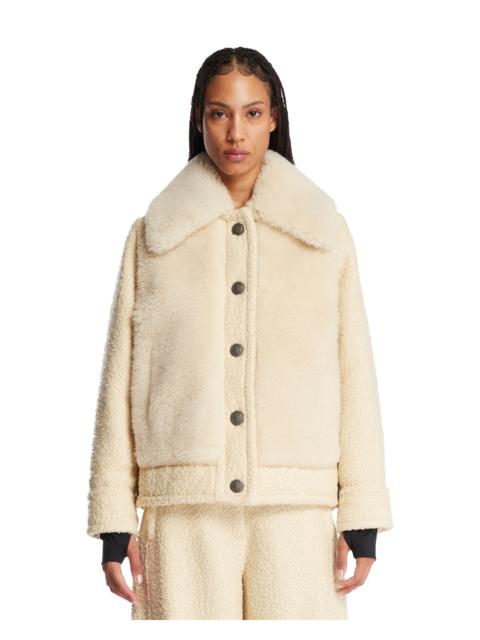 Moncler Grenoble Ivory Wool Down Jacket