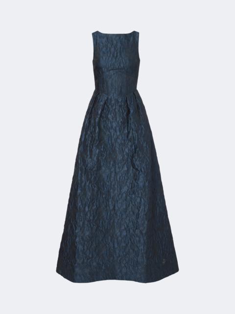 REBECCA VALLANCE Cascades cloqué jacquard gown