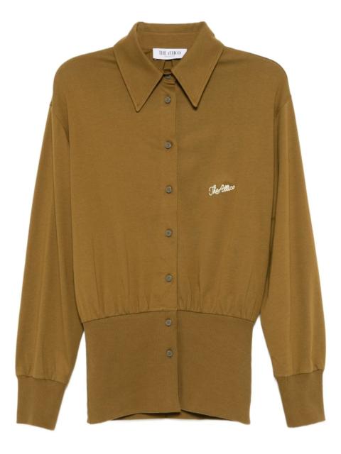 THE ATTICO logo-embroidered shirt