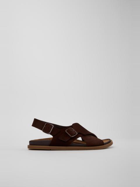 CAMPERLAB Brown Suede Sandals for Women.