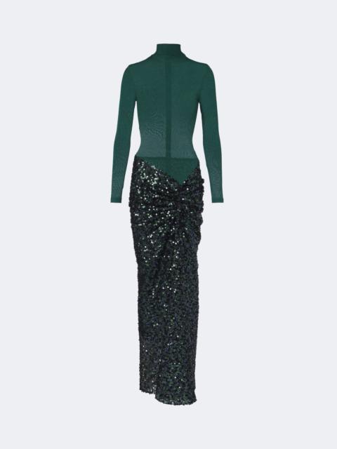 CHRISTOPHER ESBER Gathered sequined gown