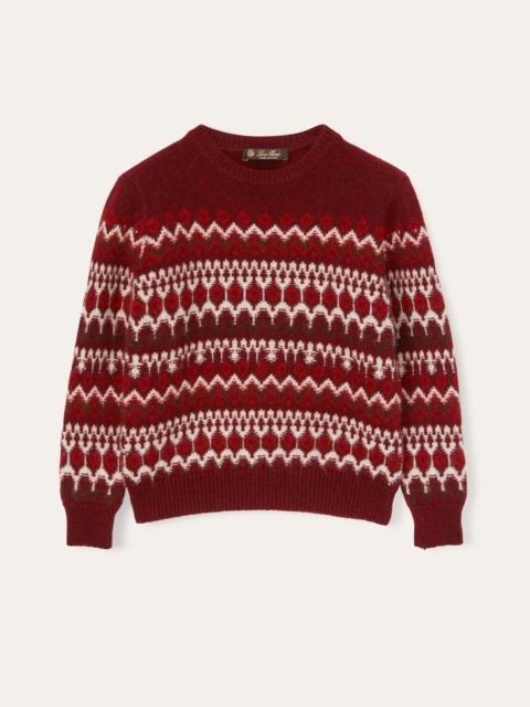 Loro Piana Kid's Alpe Pile Crewneck