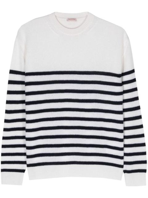Valentino striped cashmere jumper