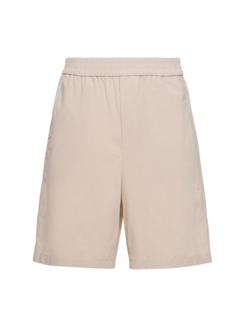 Cotton crepe Bermuda shorts