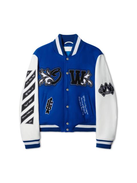 Off-White Royal Varsity Jacket