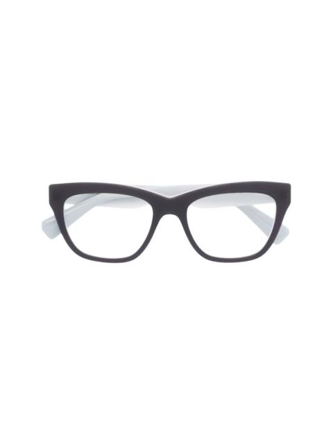 Miu Miu raised logo cat-eye glasses