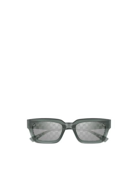 GUCCI logo square-frame sunglasses
