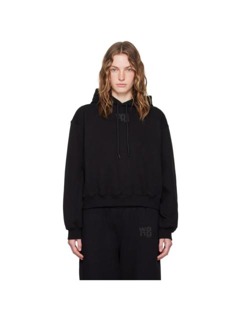 alexanderwang.t Black Bonded Puff Logo Hoodie