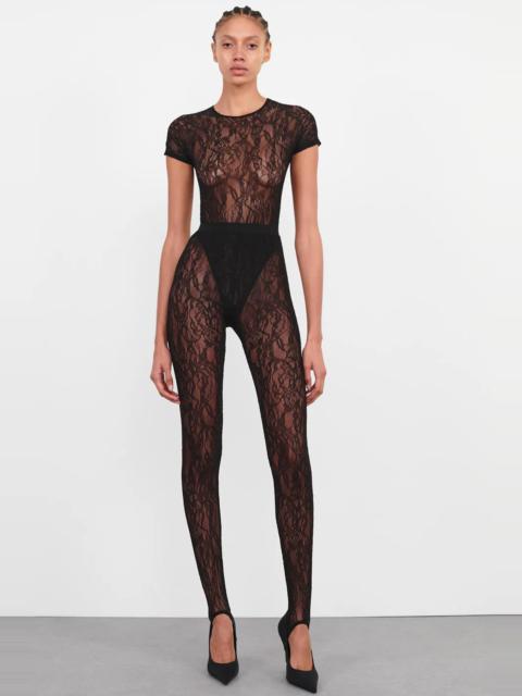 WARDROBE.NYC LACE STIRRUP LEGGING