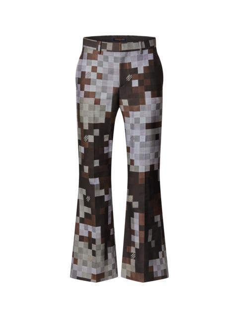 Louis Vuitton Silk And Wool-Blend Tailored Flared Pants